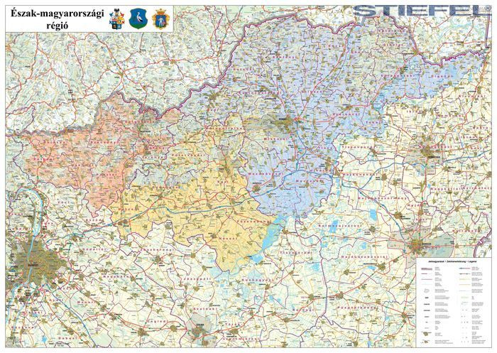 észak magyarország térkép részletes Az Észak magyarországi régió járástérkép észak magyarország térkép részletes
