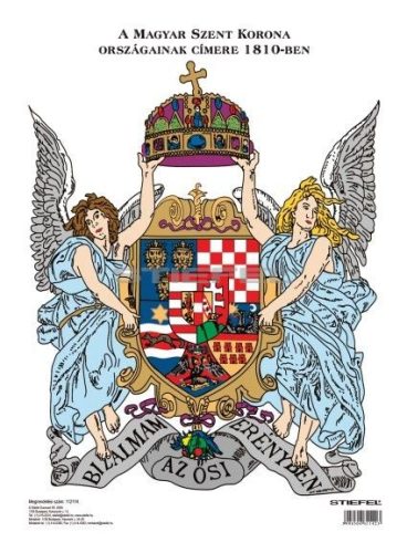 A Magyar Szent Korona címere könyöklő