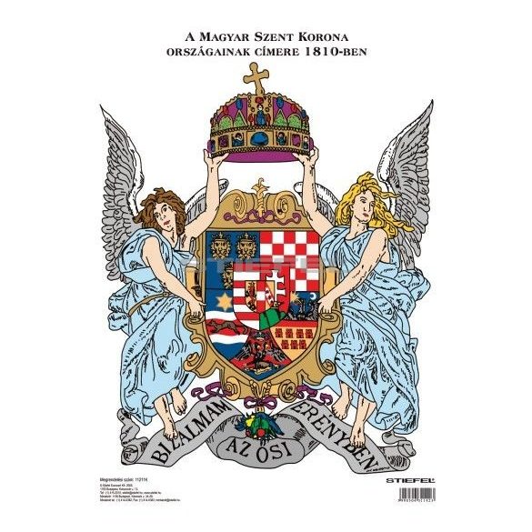 A Magyar Szent Korona címere könyöklő