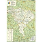 Alba megye (Románia) térképe, tűzhető, keretes