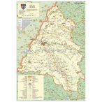 Bihar megye (Románia) térképe, tűzhető, keretes