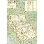 Prahova megye (Románia) térképe, tűzhető, keretes