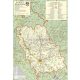Prahova megye (Románia) térképe, tűzhető, keretes
