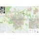 Veszprém város térképe, tűzhető, keretes