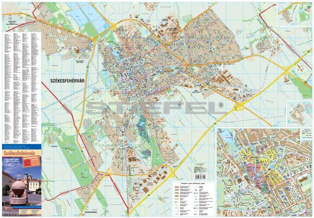 székesfehérvár térkép Székesfehérvár térkép keretezett térkép