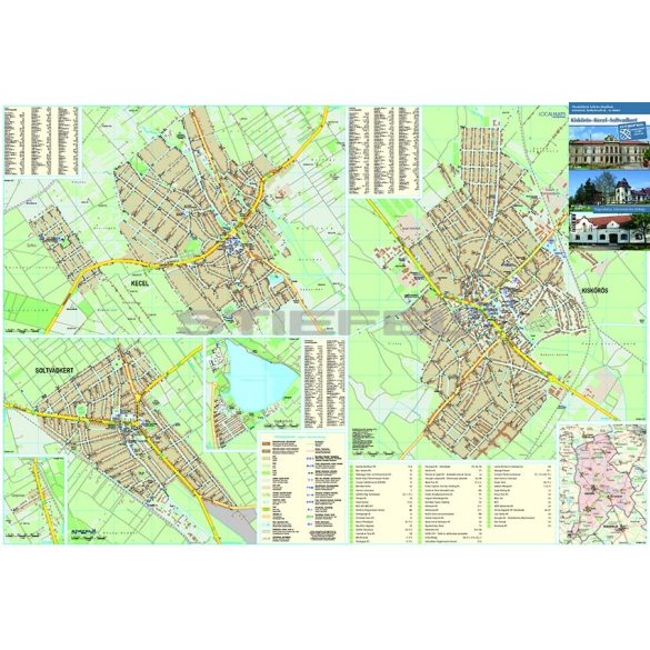 Kiskőrös-Soltvadkert-Kecel faléces térképe