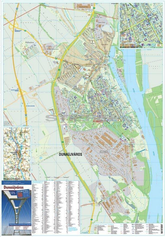 dunaújváros térkép Dunaújváros térkép tûzhető,keretezett