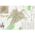 Nagyszeben város (Románia) térképe, tűzhető, keretes