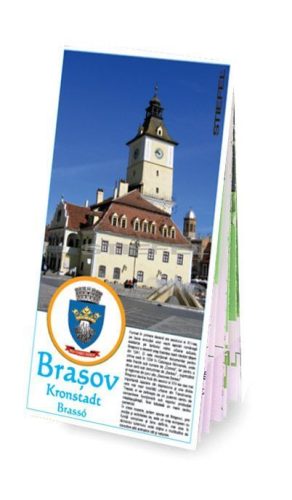 Brassó város (Románia) hajtogatott térképe