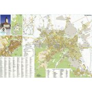 Brassó város (Románia) térképe, tűzhető, keretes