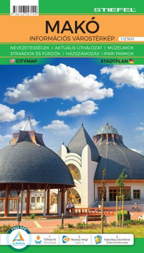 Curtea de Arges hajtogatott várostérkép