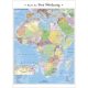 Afrika politikai és irányítószámos térképe, keretezett