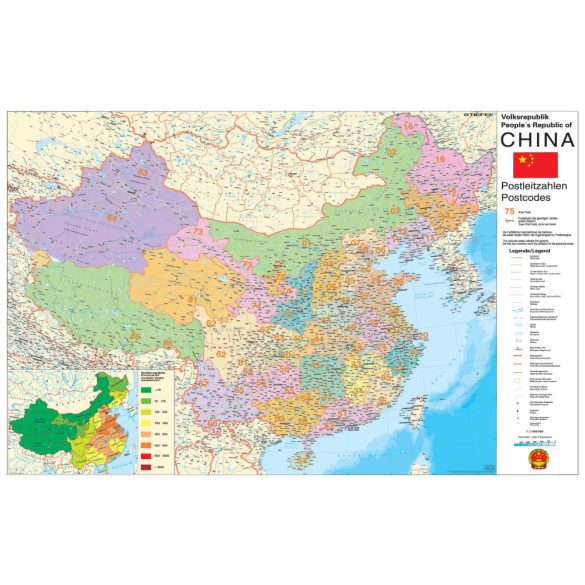 Kína irányítószámos térképe