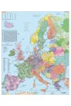 Európa irányítószámos térképe (nemzetközi), tűzhető, keretes Európa irányítószámos térképe (nemzetközi), tűzhető, keretes