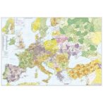   Európa+Törökország postai irányítószámos térképe, fémléces