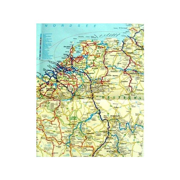 A Duna hajózási térképe, Európa víziúthálózata (keretes)