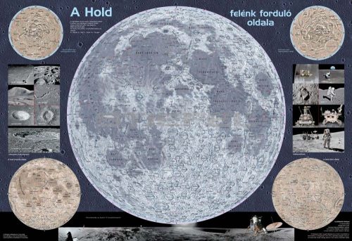 A Hold térképe, kétoldalas fémléces