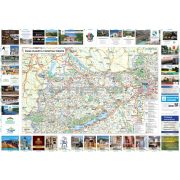 Észak-Dunántúli fémléces turisztikai térkép