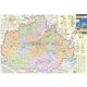 Baranya megye térképe, tűzhető, keretezett térkép