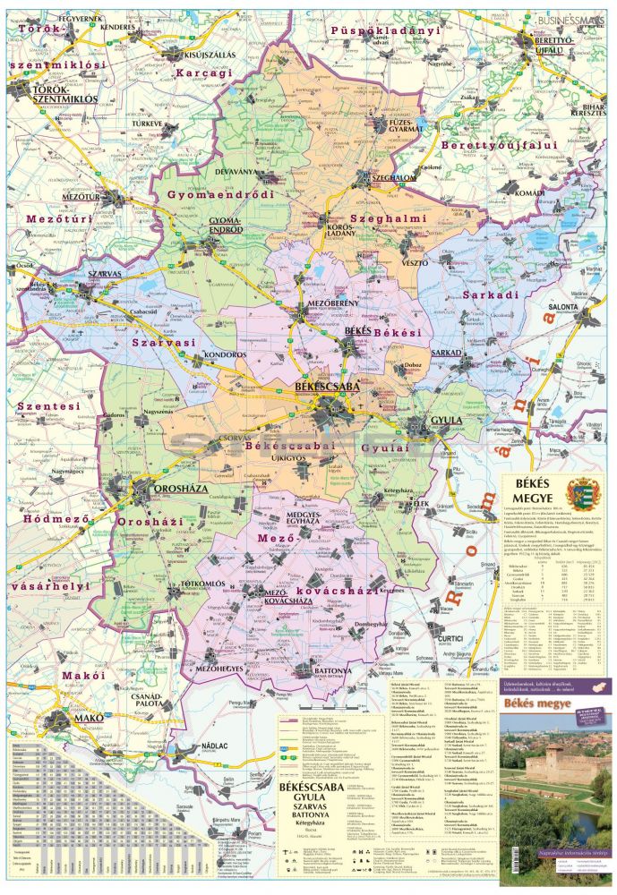 békés megye térkép részletes Bekes Megye Terkepe Tuzheto Keretes békés megye térkép részletes