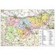 Komárom-Esztergom megye térképe, tűzhető, keretes