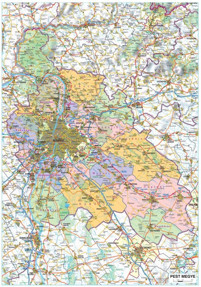 pest megyei települések térkép Pest Megye Települései Térkép | Térkép 2020