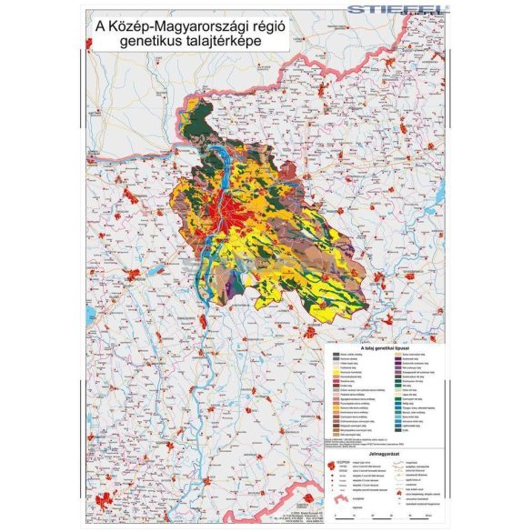 Közép-Magyarországi régió genetikus talajtérképe fémléces