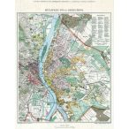 Budapest fő- és székváros térképe fakeretben
