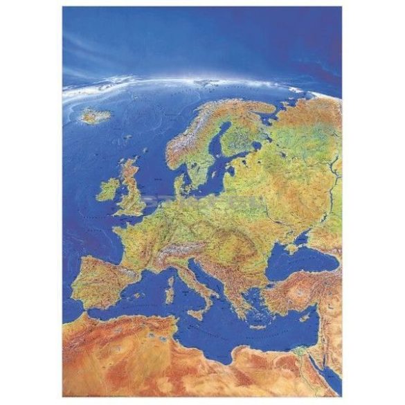 Európa panorámatérképe poszter