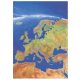 Európa panorámatérképe, tűzhető, keretes