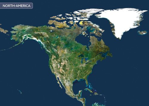 Észak-Amerika a világűrből