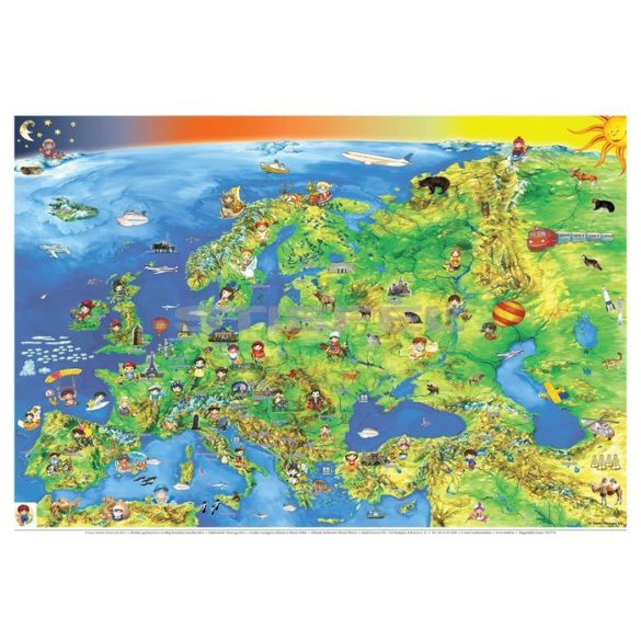 Európa országai / Európa gyerektérkép wandi