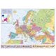 Európa országai és az Európai Unió térképe (keretezett, tűzhető)