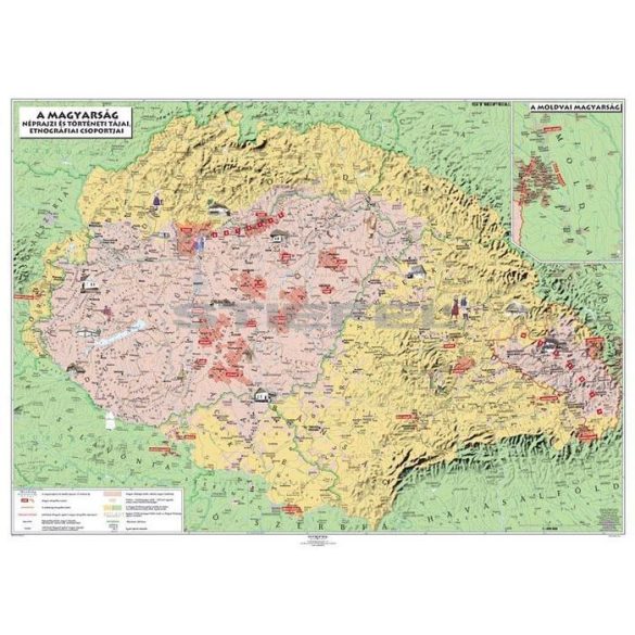 Magyar néprajzi térkép, hajtogatott DUO