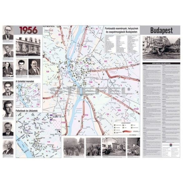 1956 - Forradalom és szabadságharc hajtogatott térkép duo