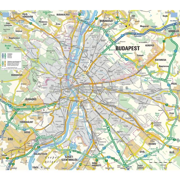 Budapest és környéke atlasz 