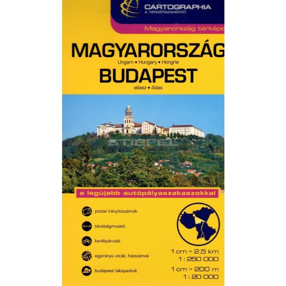 Magyarország + Budapest atlasz