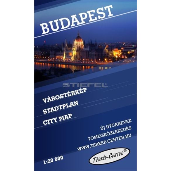 Budapest belső területének várostérképe 