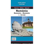 Románia és Moldova autótérképe  