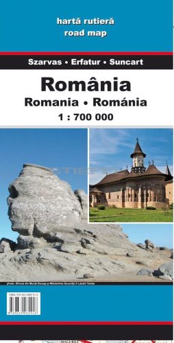 Románia és Moldova autótérképe  