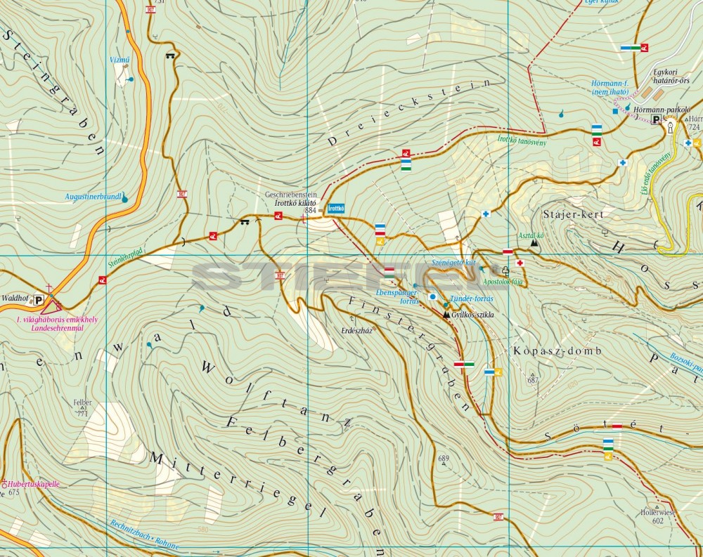 Kőszegi-hegység /Írottkő natúrpark turistatérkép