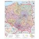 Lengyelország irányítószámos térképe fóliás-fémléces