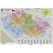 Csehország irányítószámos térképe, tűzhető, keretes