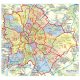 Budapest országgyűlési választókerületei (2025) keretezett térkép, 120x113