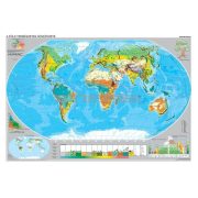   A Föld éghajlata és növényzete kétoldalas óriás fali térképposzter