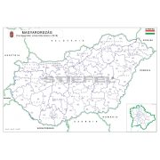   Magyarország választási színező fémléces 2018 100x70 cm