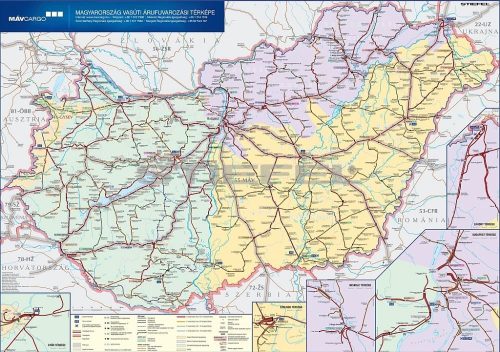Magyarország vasúti árufuvarozási térképe