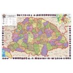 A Magyar Szent Korona országai térképe, fémléces
