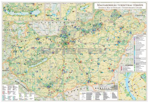 Magyarország turisztikai térképe fémléces