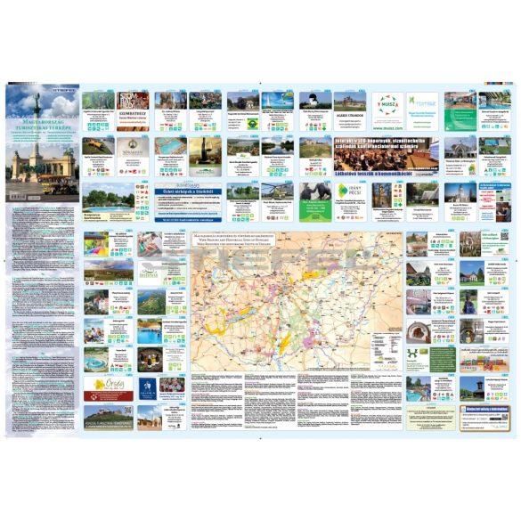 Magyarország turisztikai térképe keretezett